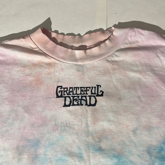 Grateful Dead mens t-shirt large XL cotton candy clouds tie dye pink blue tee - Picture 2 of 5
